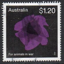 Australia 2023 Poppies of Remembrance - For Animals in War $1.20 Sheet Used