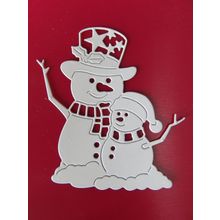 6 x Tattered Lace Die Cuts Snowman Hugs