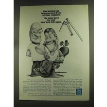 1972 New York Life Insurance Ad - Dentist Can Help