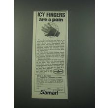 1979 Damart Thermolactyl Glove Liners Ad - Icy Fingers Are a Pain