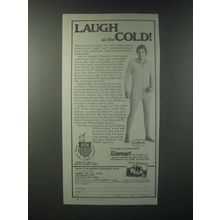 1979 Damart Thermolactyl Underweear Ad - Laugh at the Cold