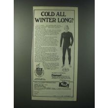 1979 Damart Thermolactyl Underweear Ad - Cold all Winter Long?