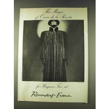 1979 Oscar de la Renta Wagner Fur Ad - Magic