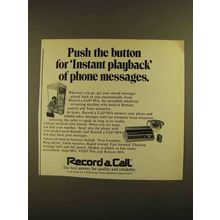 1979 Record a Call 80A Telephone Answering Machine Ad