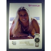 2003 Freestyle Rage Watch Ad w/ surfer Holly Beck!