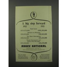 1954 Abbey National Building Society Ad - A big step forward