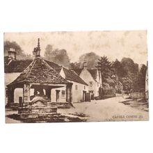 CASTLE COMBE, WILTSHIRE unused antique postcard by Tomkins & Barrett, Swindon =