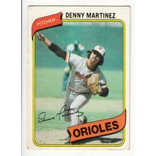 1980 Topps baseball card 10 Denny Martinez - Orioles