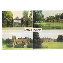 multiview, SANDRINGHAM, NORFOLK used postcard 1980 postmark colourmaster #