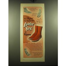 1949 Ripon Loafer Sox Advertisement - Mickey Mouse