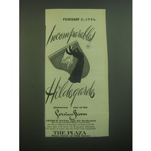 1946 The Plaza Hotel Ad - Incomparable Hildegarde glamorous star