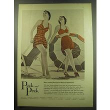 1949 Peck and Peck Carolyn Schnurer Beachwear Ad - photo by Tom Polumbo