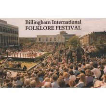 Billingham 1989 Folk Music Festival Advertising Postcard