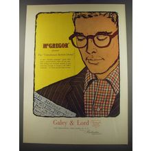 1956 Galey & Lord McGregor Sport Shirt Ad - The unbuttoned button-down