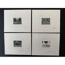 UK 1994 Epreuve d'Artiste Mi. 1513 - 1516 Emission Commune Tunnel sous la Manche