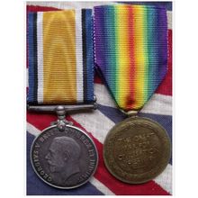 WORLD WAR ONE 1914- 1919 BRITISH WAR MEDAL & VICTORY N FUS DILLON FREE UK P&P
