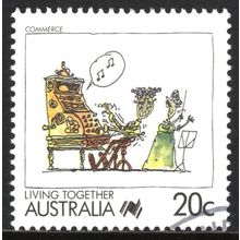 AUSTRALIA 1988: LIVING TOGETHER - 20c COMMERCE USED (G4)