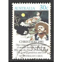 AUSTRALIA 1981: CHRISTMAS CAROLS - 30c SILVER'S STARS USED (G6)