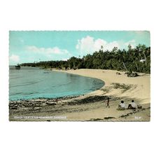 Postcard Tanzania Zanzibar Mangapwani beach white sand people unposted