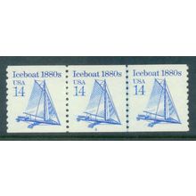 2134 14c Iceboat Very Fine MNH Dry Gum PNC 2/3 W0402