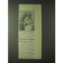 1900 Dana & Co. Peerless Iceland Freezer Ad - Hot chocolate sauce