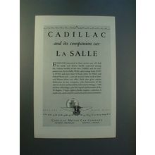 1928 Cadillac Car Ad - It's Companion Car LaSalle
