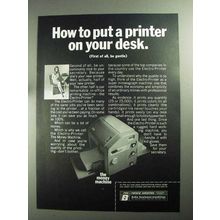 1968 Bohn Electro-printer Ad - Put Printer On Your Desk