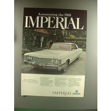 1968 Chrysler Imperial Crown Four-Door Hardtop Car Ad