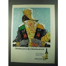 1969 J&B Scotch Ad - Christmas Past Christmas Present