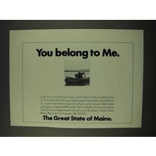 1973 Maine Tourism Ad - You Belong To Me