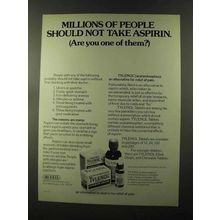 1973 McNeil Tylenol Ad - Millions of People Should Not
