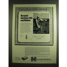 1974 Hornady 6mm 75 gr. Hollowpoint Bullet Ad - Varmint Hunting