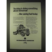 1975 International Harvester Truck Ad - Saving Fuel