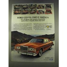 1977 Ford LTD Ad - Vs. Chevy Impala