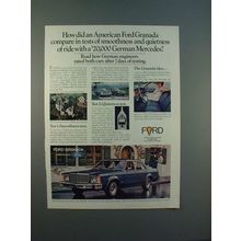 1977 Ford Granada Car Ad - Compare in Tests