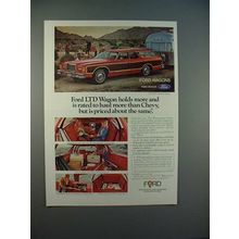 1977 Ford LTD Country Squire Wagon Ad - Holds More