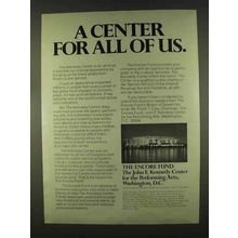 1978 The Encore Fund Ad - John F. Kennedy Center