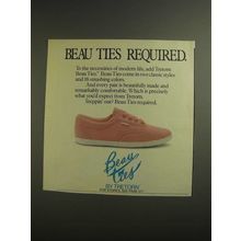 1984 Tretorn Beau Ties Shoes Ad - Beau Ties Required