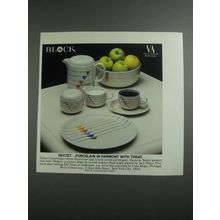 1984 Vista Alegre Harmony Sextet Porcelain Ad