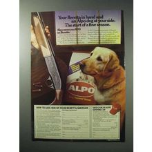 1986 Alpo Dog Food Ad - Your Beretta in Hand