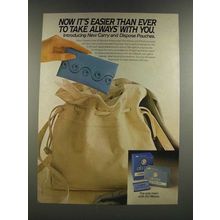 1986 Always Pads Carry and Dispose Pouches Ad - Easier Than Ever