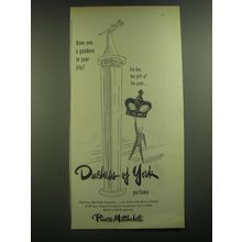 1946 Prince Matchabelli Duchess of York Perfume Ad - a goddess in your life?