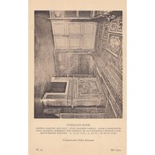 Alencon French Farm Panelled Room Leather London Museum Exhibit Old Postcard