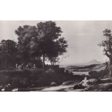 Claude Lorrain Apollo And The Muses Scottish Gallery Painting Postcard