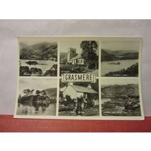 multiview GRASMERE, CUMBRIA Lake District unused postcard by C P Abraham Ltd =
