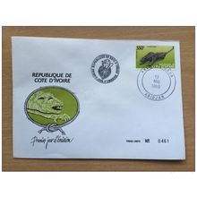 Côte d´Ivoire Ivory Coast 1989 FDC Objets d'Arts Art Statues Artwork Mi. 992-994