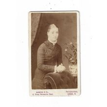 CDV, Elegant Lady, Johnston & Co, Stoke Newington Road, London.