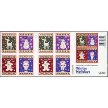 Winter Holidays Pane of Twenty 44 Cent Postage Stamps Scott 4428b