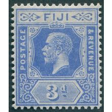 Fiji 1924 3d bright blue Die II SG234 unused