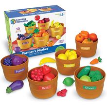 Learning Resources Farmer'S Market Color Sorting Set - Play Food for Kids, Toddl